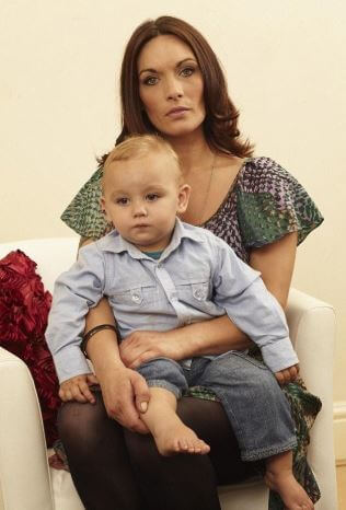 Lola Jade Fielder-Civil's mother Sarah Aspin and sibling Jack Fielder-Civil.